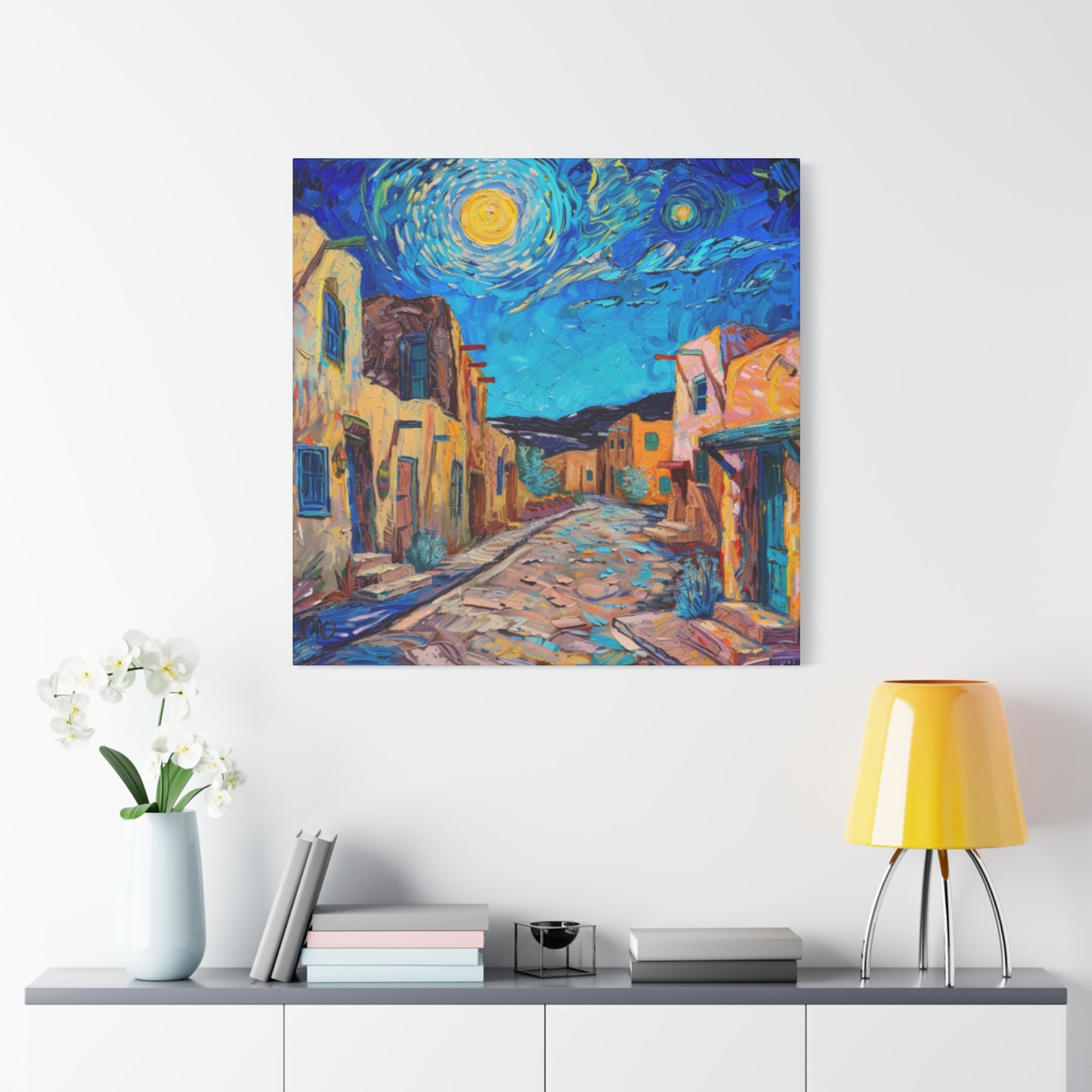 Canvas Wall Art - Taos New Moon Design
