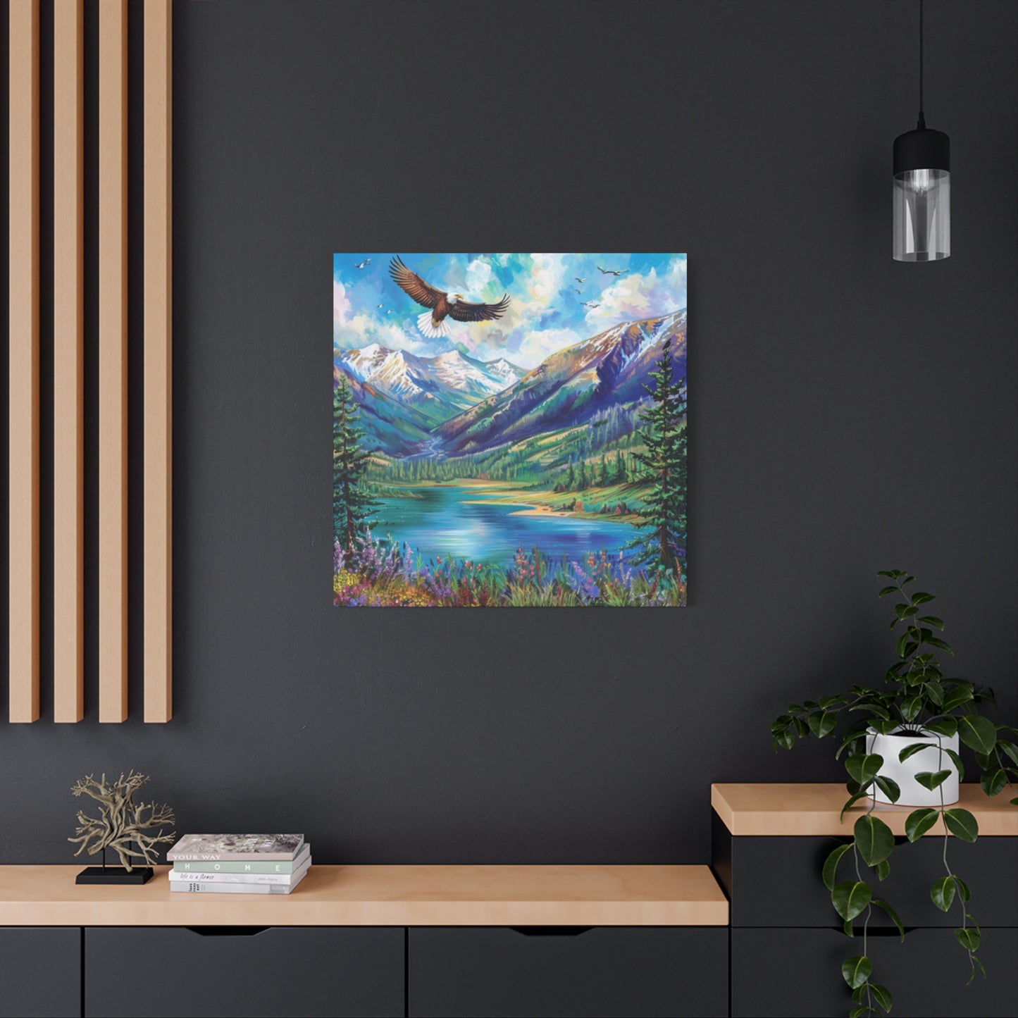 Canvas Print Beautiful Lake Vallecito