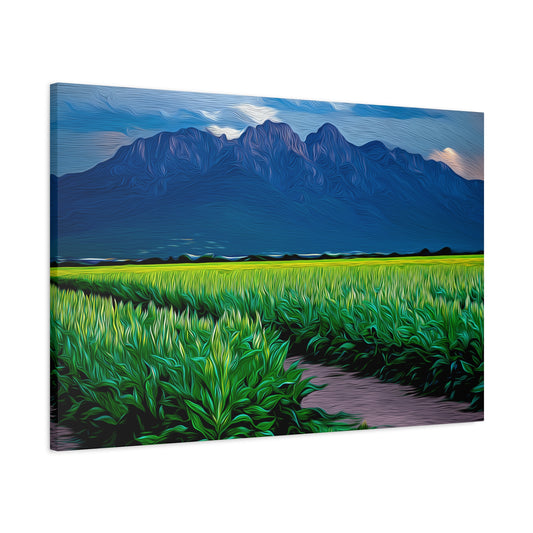 Canvas Print - Organ Mountains and Chile Field