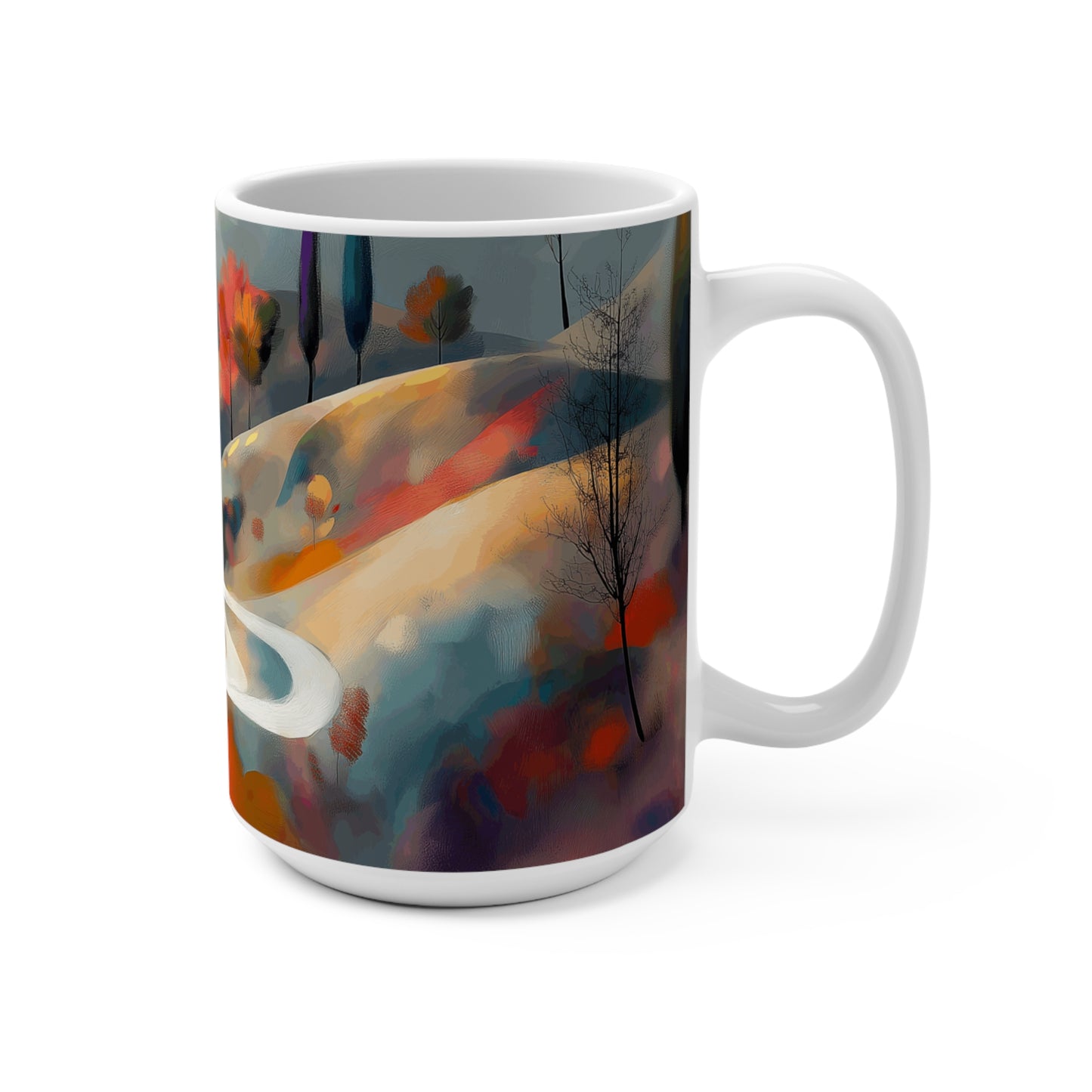 Artistic Landscape 15oz Mug - Perfect Gift for Nature Lovers