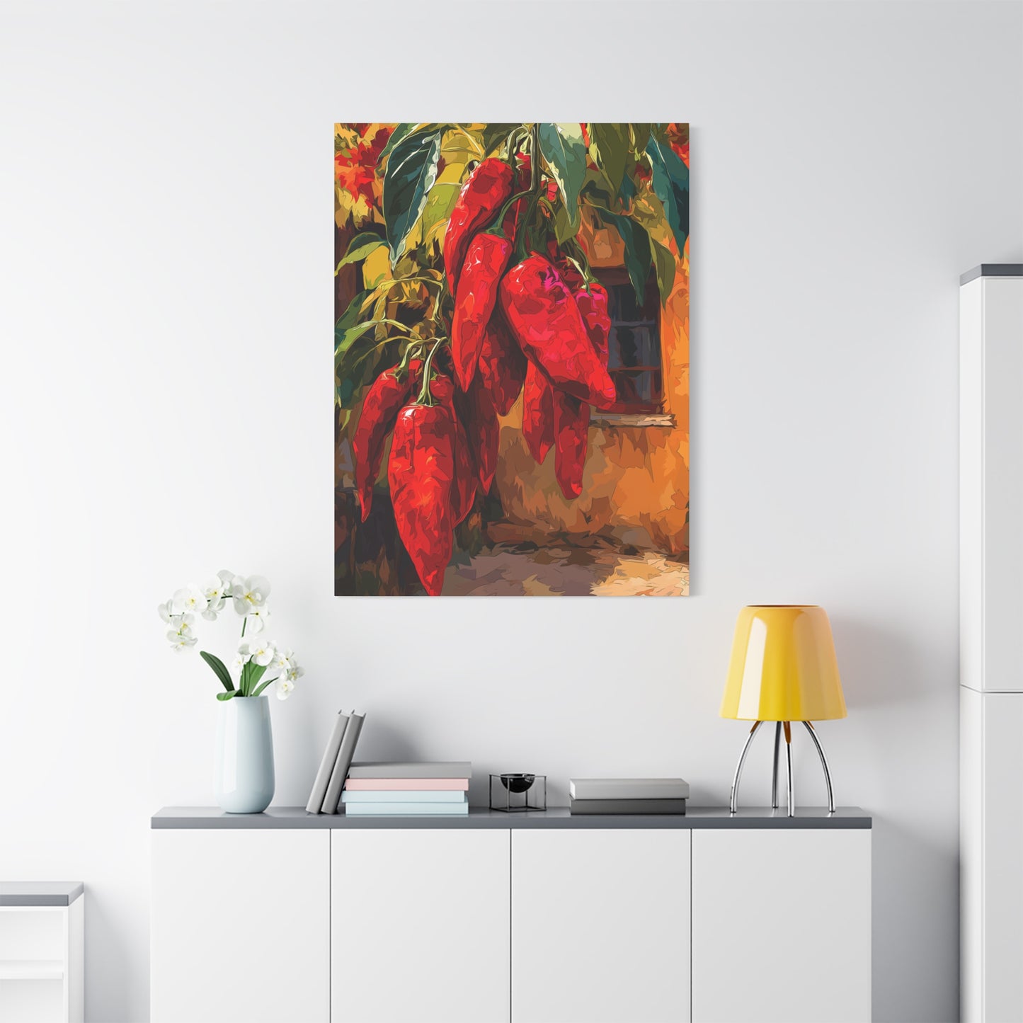 Canvas Wall Art - Red Chiles Casa Design