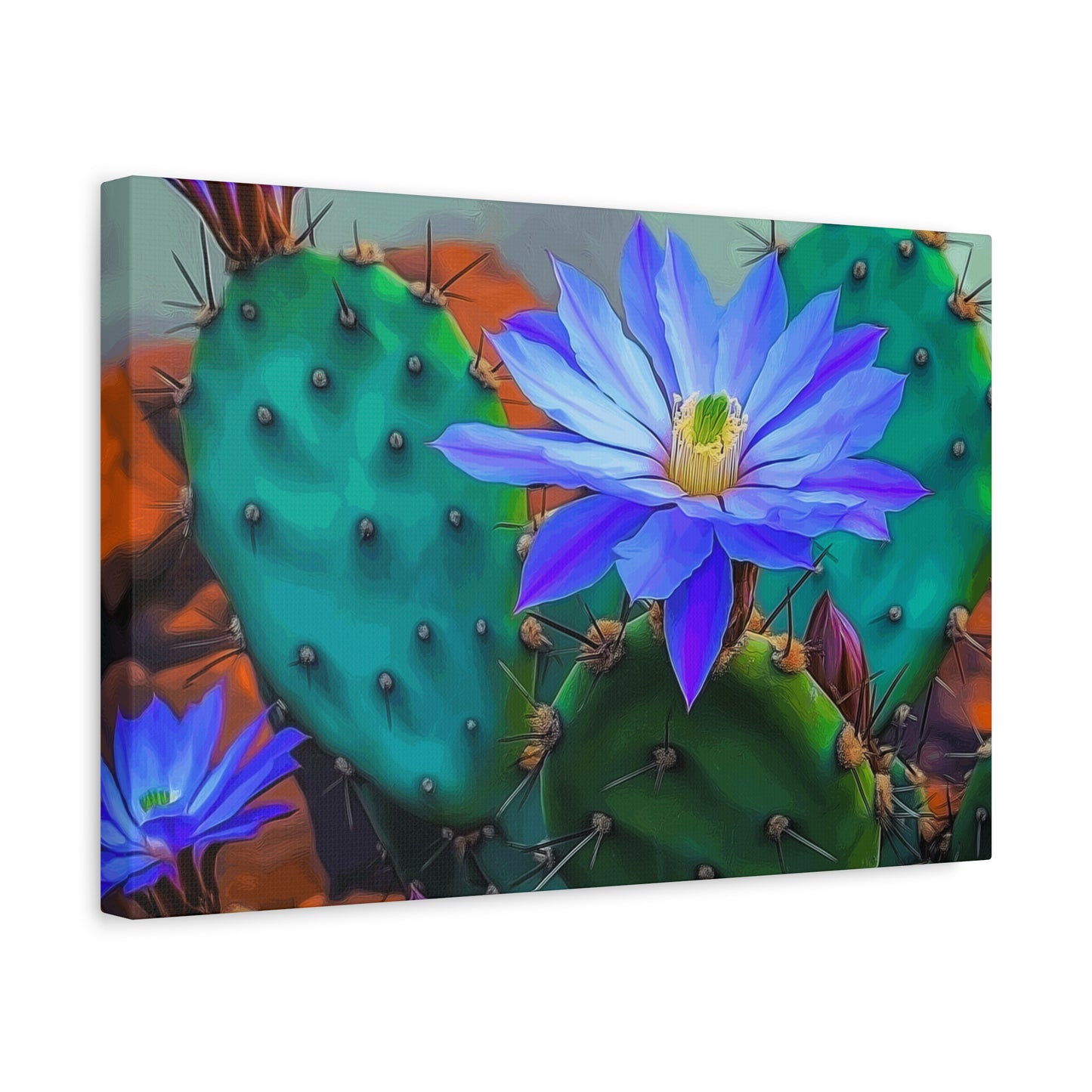 Vibrant Cactus Flower Canvas Art