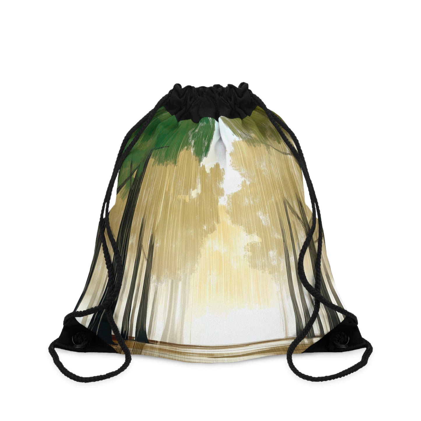 Nature-Inspired Drawstring Bag, Eco-Friendly Backpack, Versatile Gym Bag, Hiking Gear, Travel Essential, Outdoor Activities