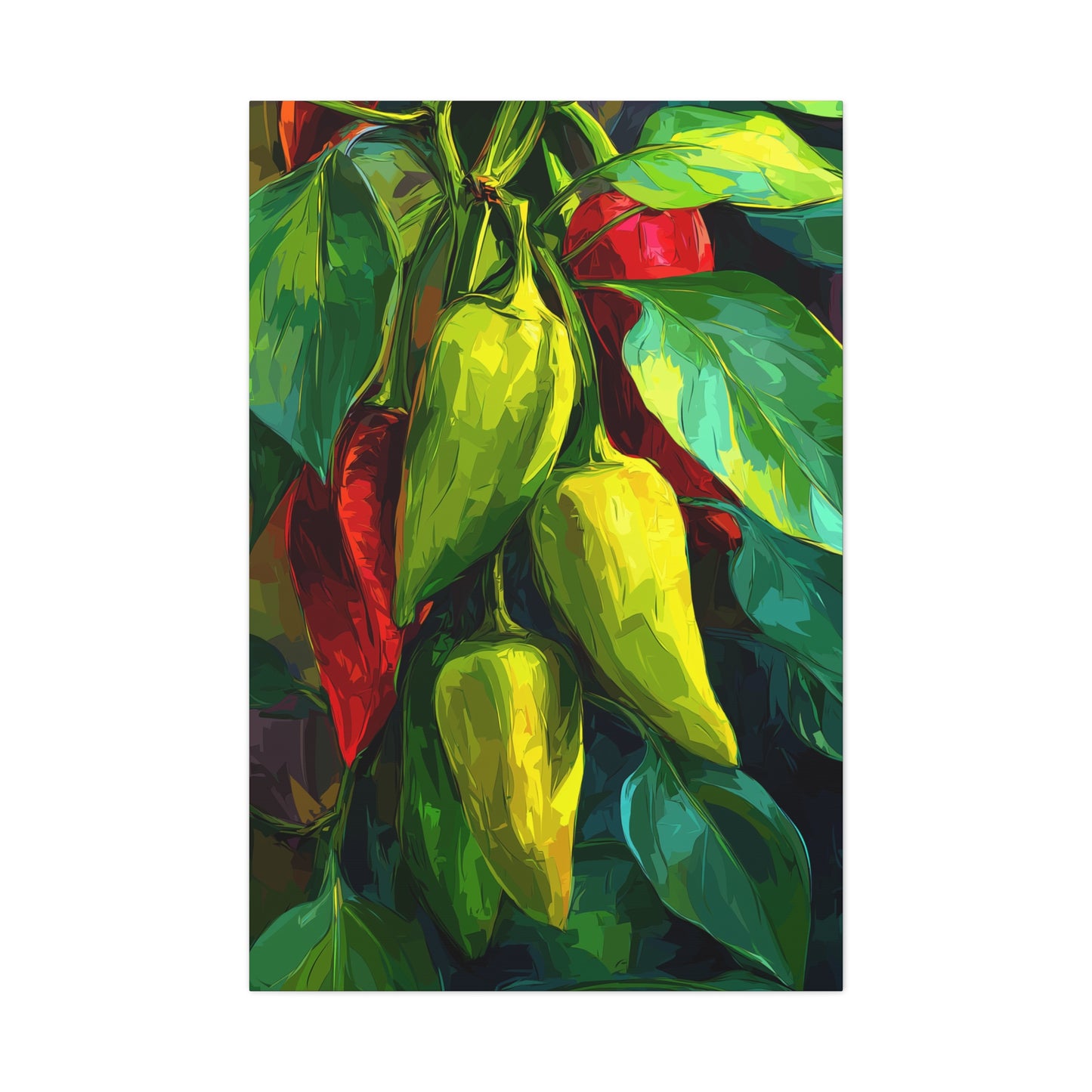 Canvas Print - Green Jewels Matte Canvas