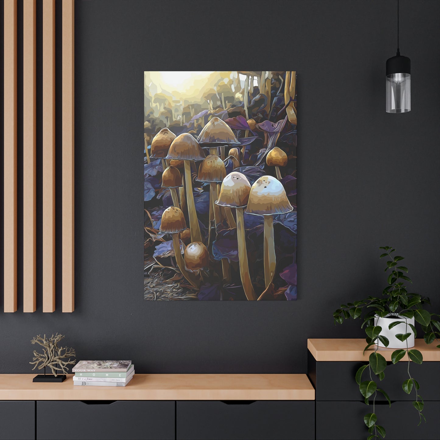 Canvas Print Purple Shades MR 2