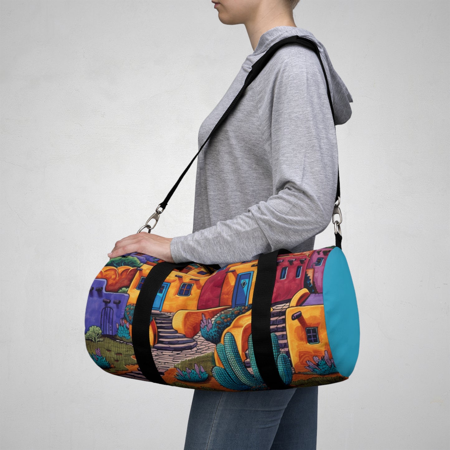 Vibrant Southwest-Inspired Duffel Bag for Travel, Gym, and Weekend Getaways | Perfect for Adventurers, Artists, and Color Lovers