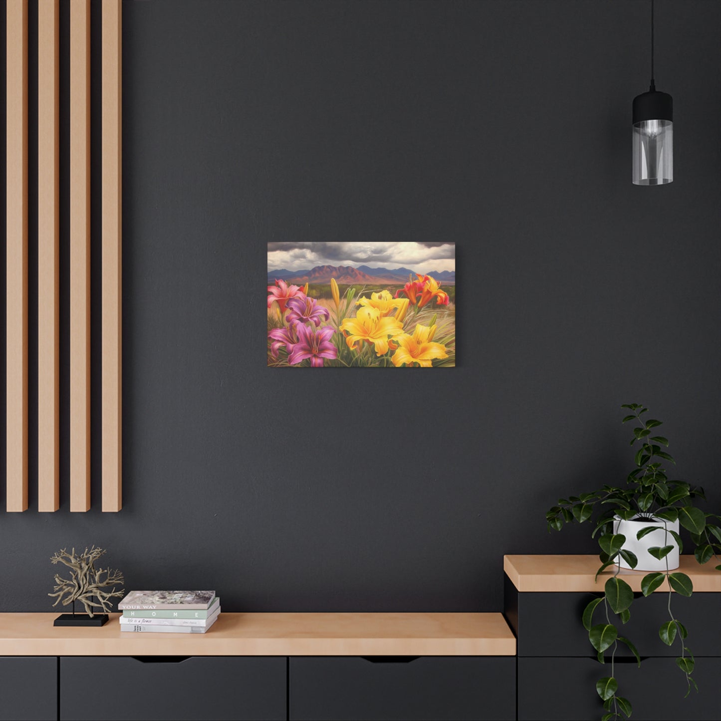 Canvas Print-Day Lillies Santa Fe