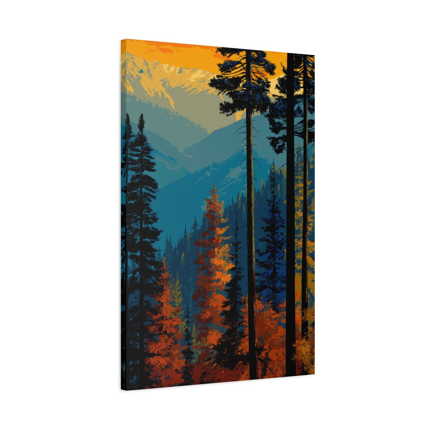 Canvas Print - Rocky Mountain Glorious Trees
