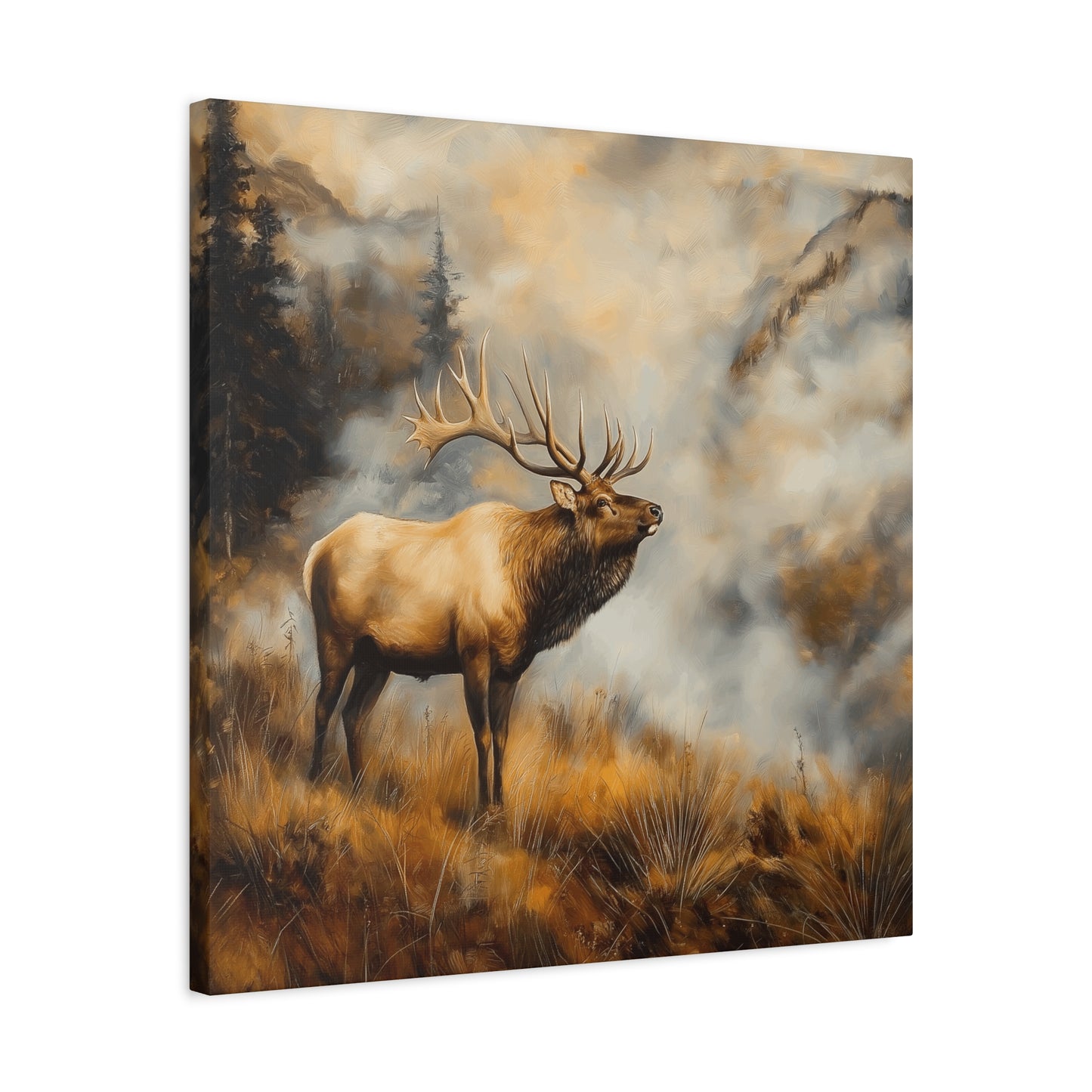 Majestic Elk Canvas Wall Art - Nature Inspired Home Decor