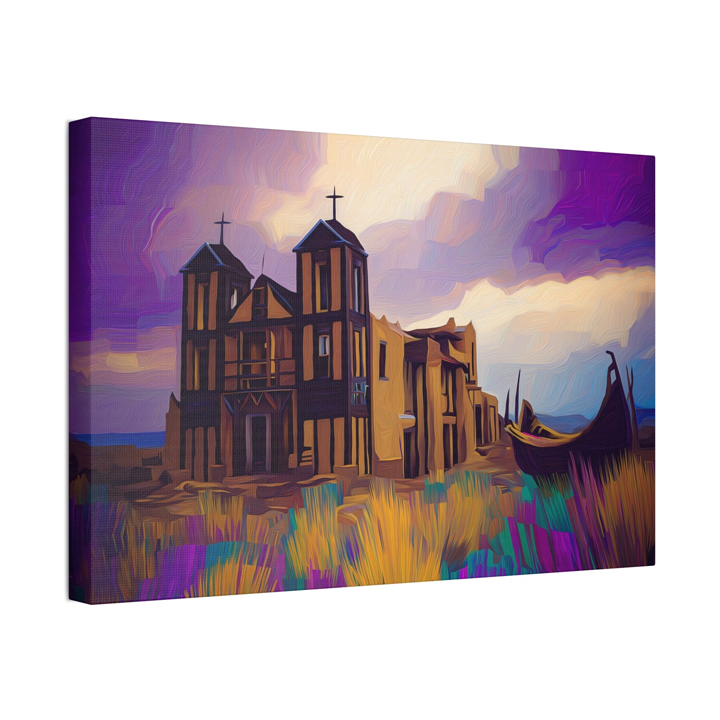 Church in Purple Hue 1.5 inch depth