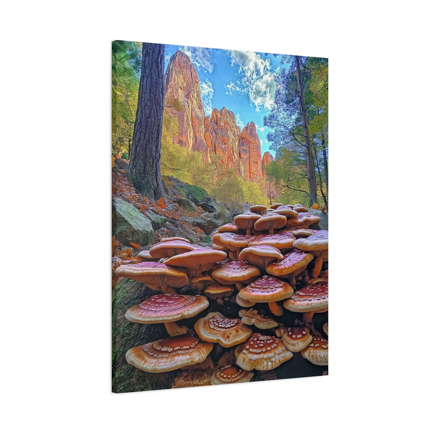 Canvas Print - Forest Mushrooms in the Rockies Two