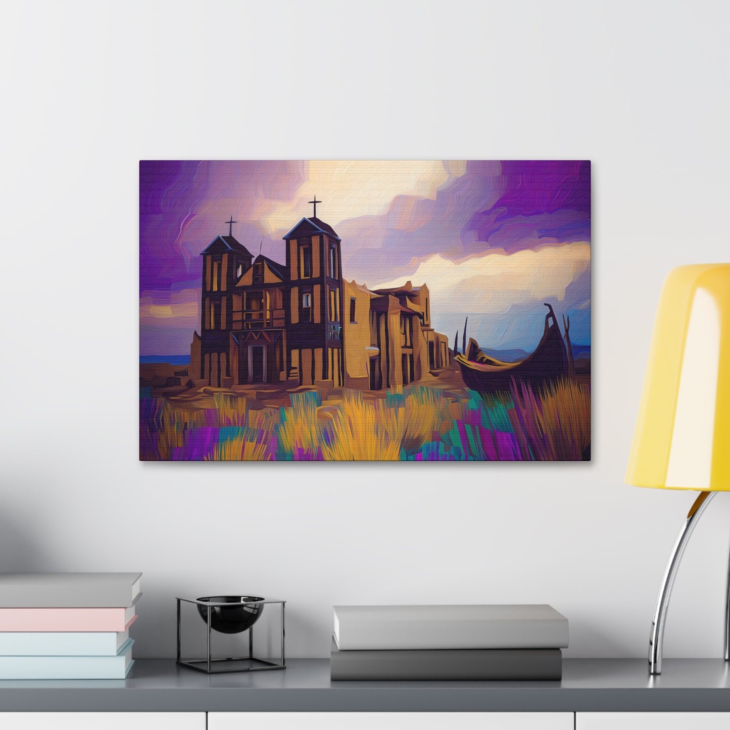 Church in Purple Hue 1.5 inch depth