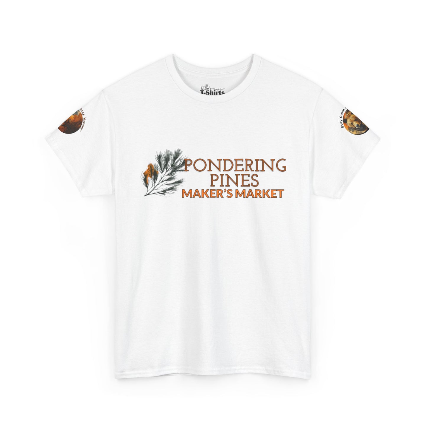 Pondering Pines Unisex Heavy Cotton Tee - Nature-Inspired Casual Wear for Creatives