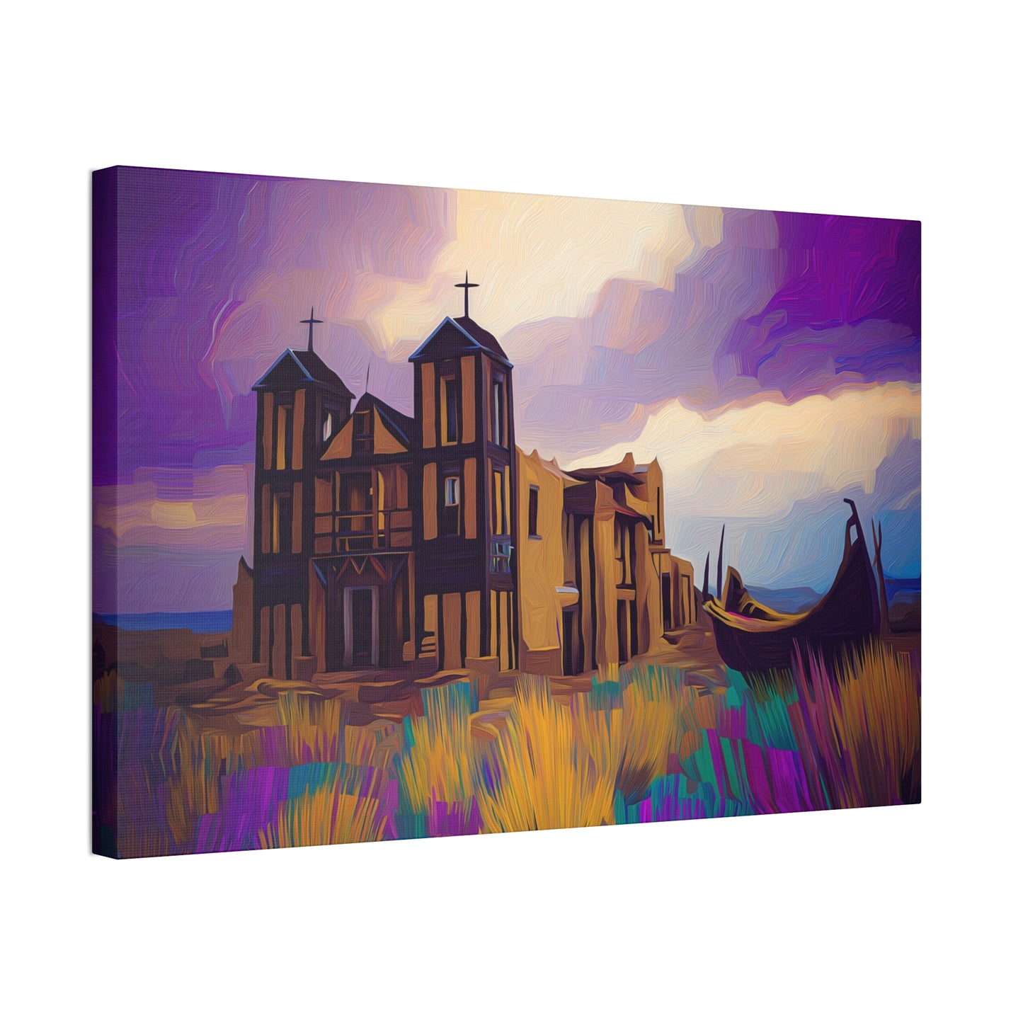 Church in Purple Hue 1.5 inch depth