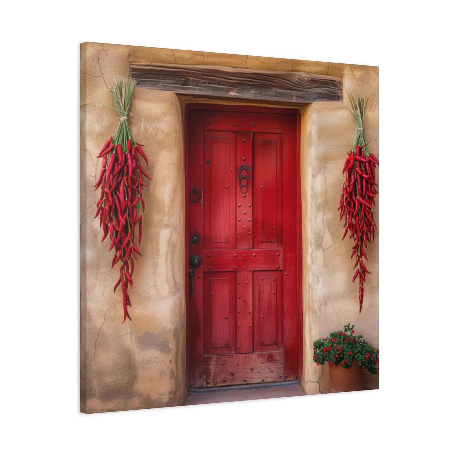 Canvas Wall Art Santa Fe Red Door