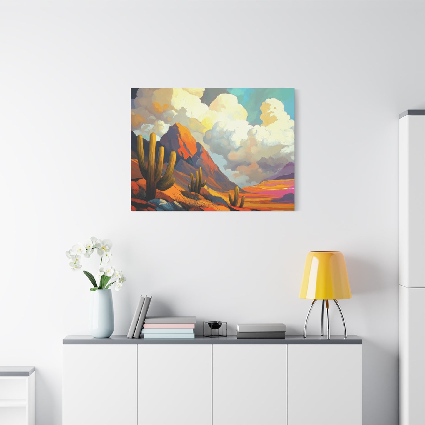 Desert Landscape Matte Canvas Wall Art