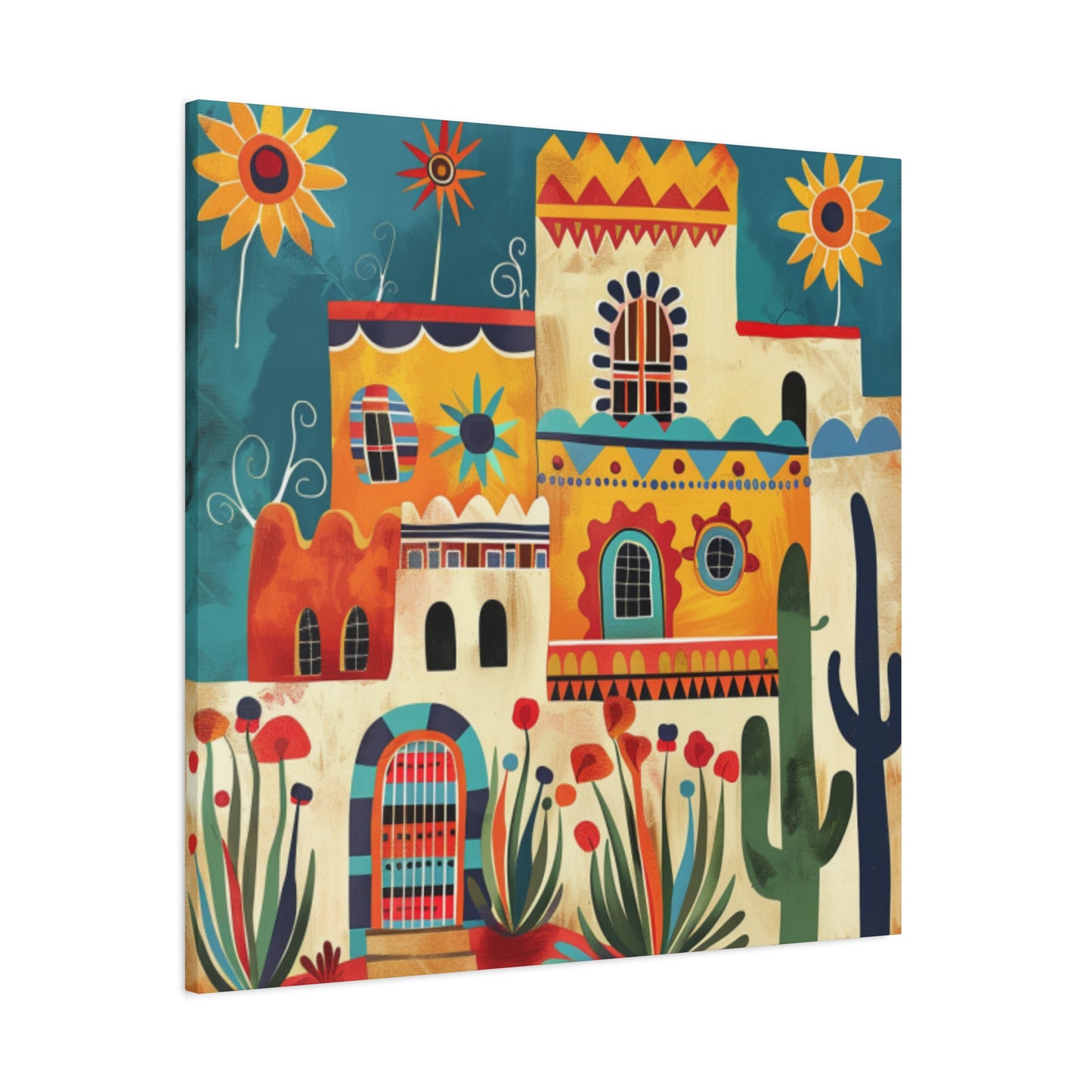 Canvas Wall Art - SF Pueblo 222