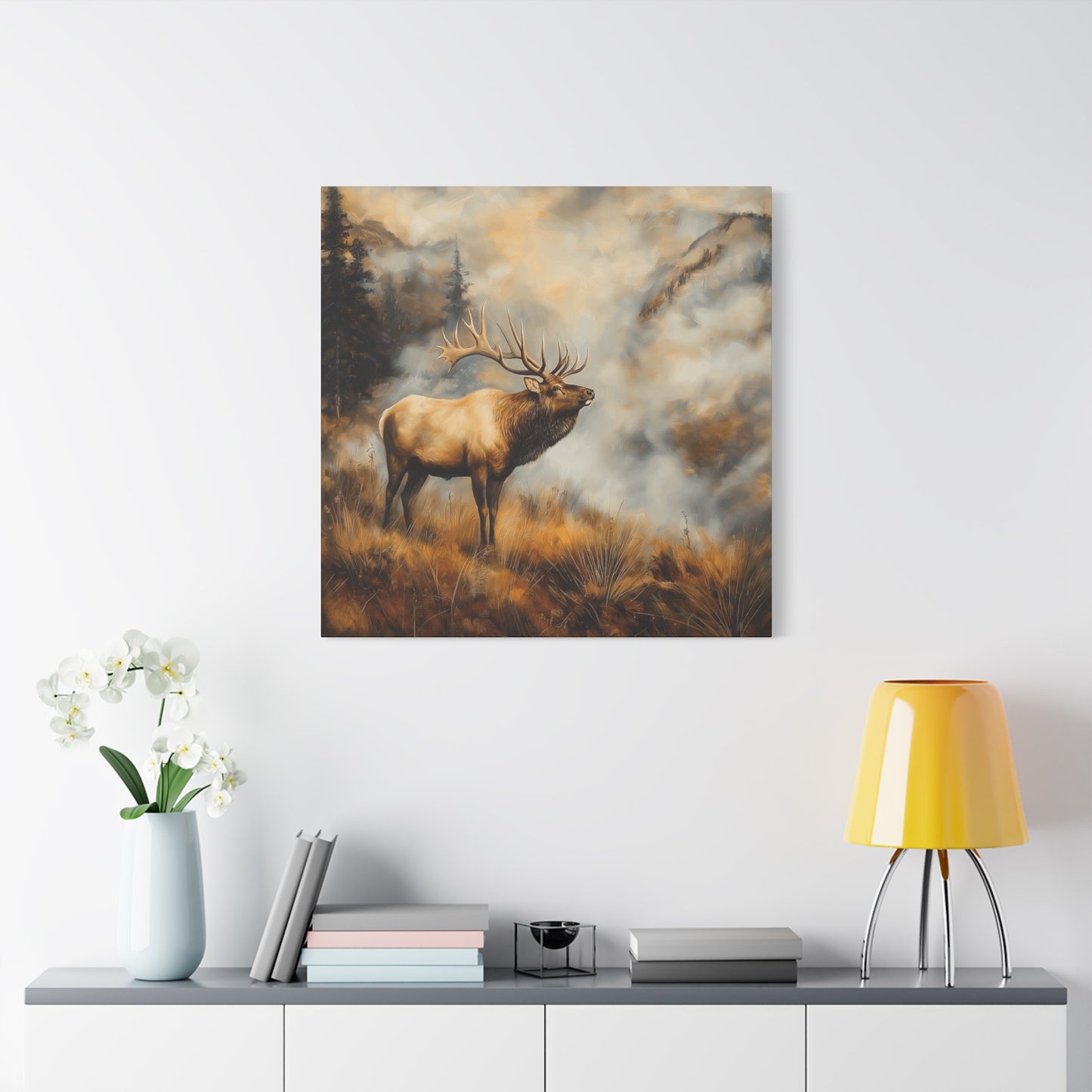 Majestic Elk Canvas Wall Art - Nature Inspired Home Decor