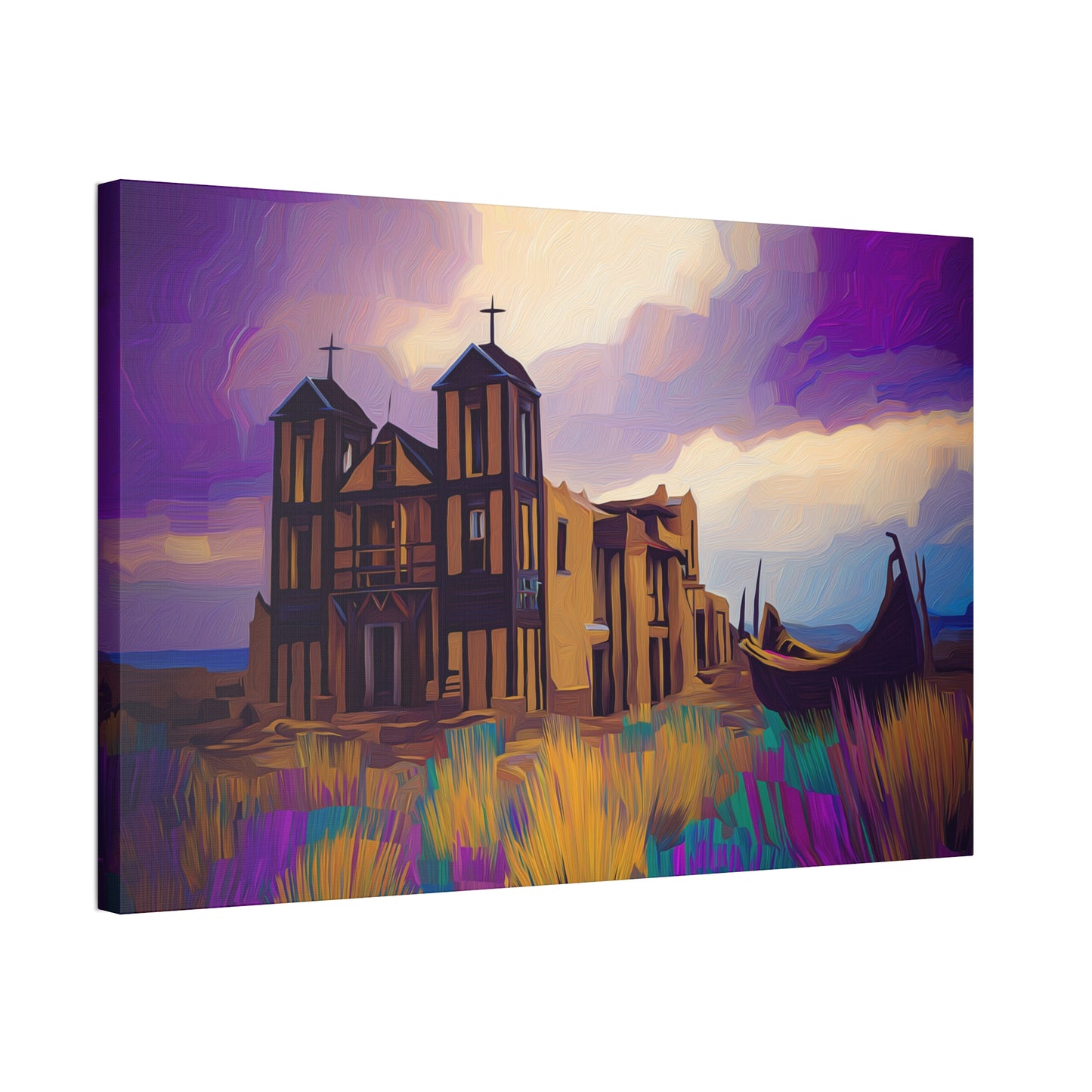 Church in Purple Hue 1.5 inch depth