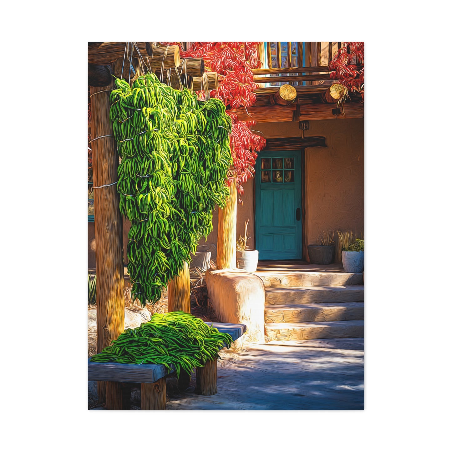 Canvas Wall Art - Green Green Chile Gem