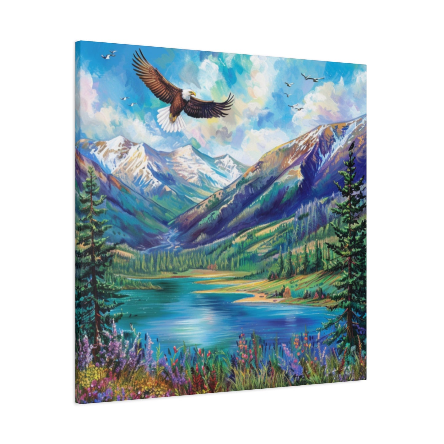 Canvas Print Beautiful Lake Vallecito