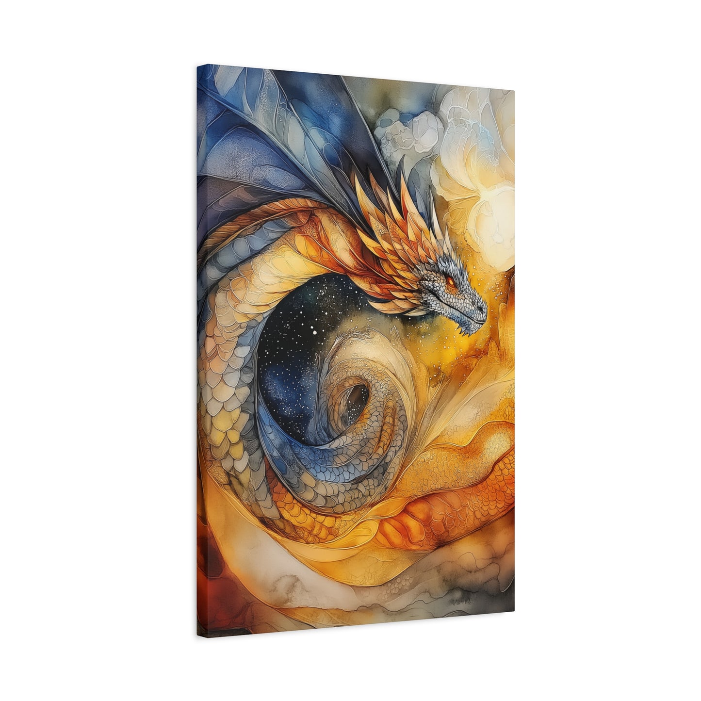 Majestic Dragon Art Canvas - Vibrant Fantasy Wall Decor
