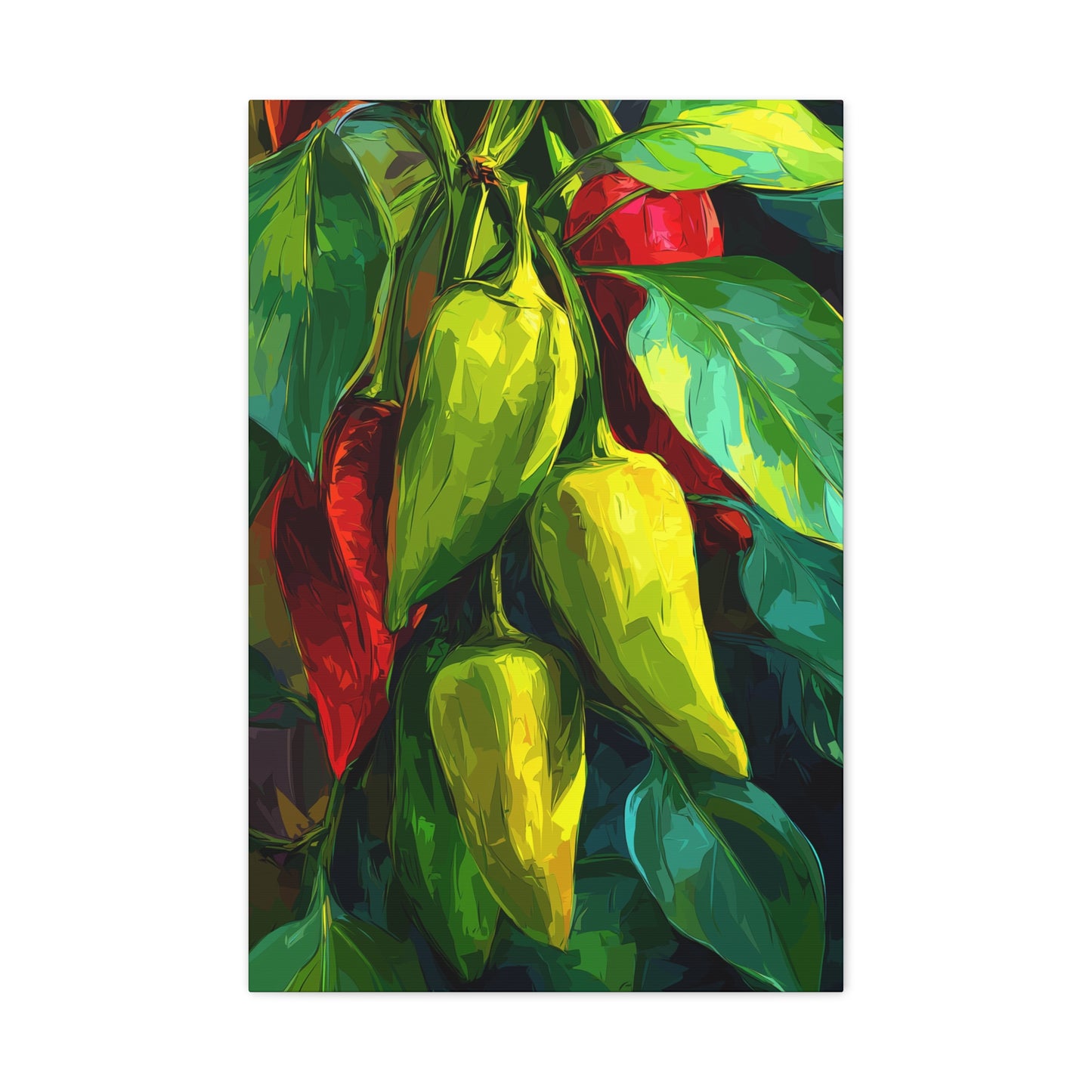 Canvas Print - Green Jewels Matte Canvas