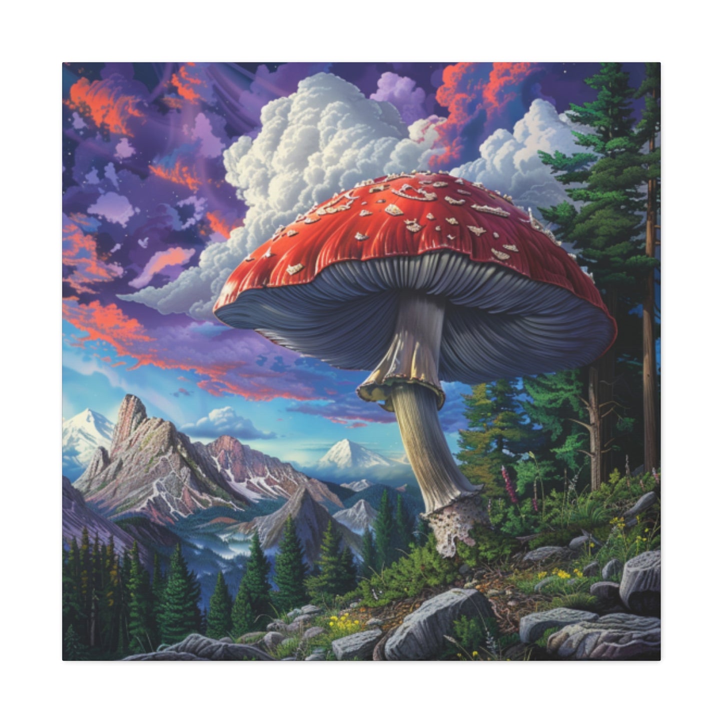 Canvas Print - Big Red Mushroom
