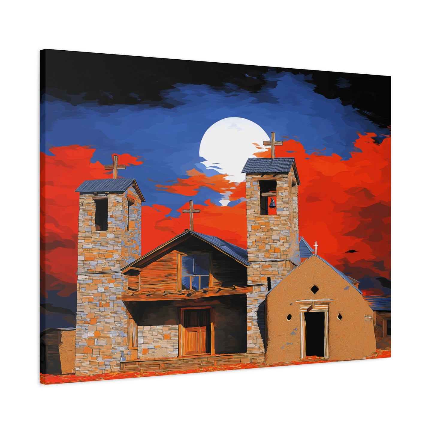 Canvas Print Church of Bold Color 1