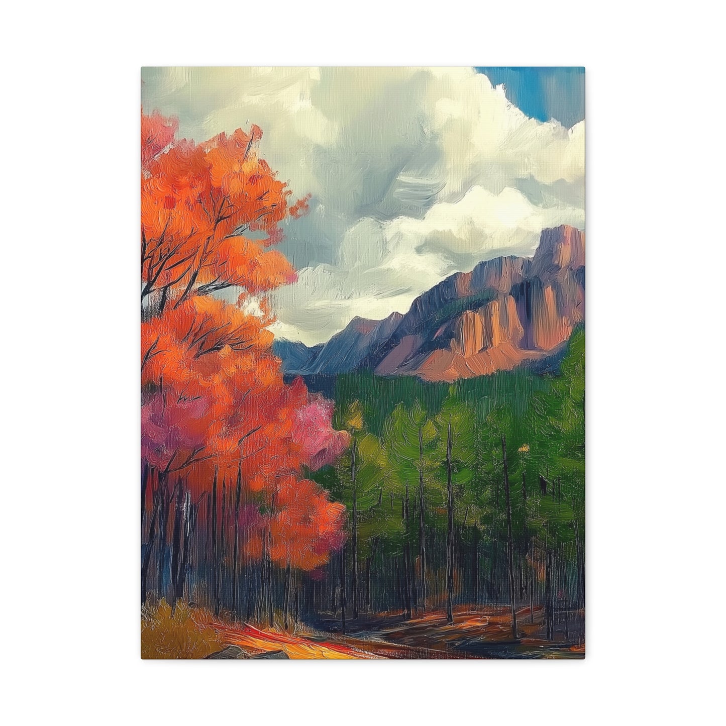 Canvas Print - Rocky Mountain Glorious Trees