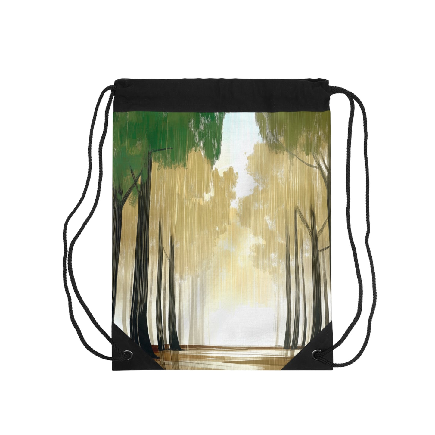 Nature-Inspired Drawstring Bag, Eco-Friendly Backpack, Versatile Gym Bag, Hiking Gear, Travel Essential, Outdoor Activities