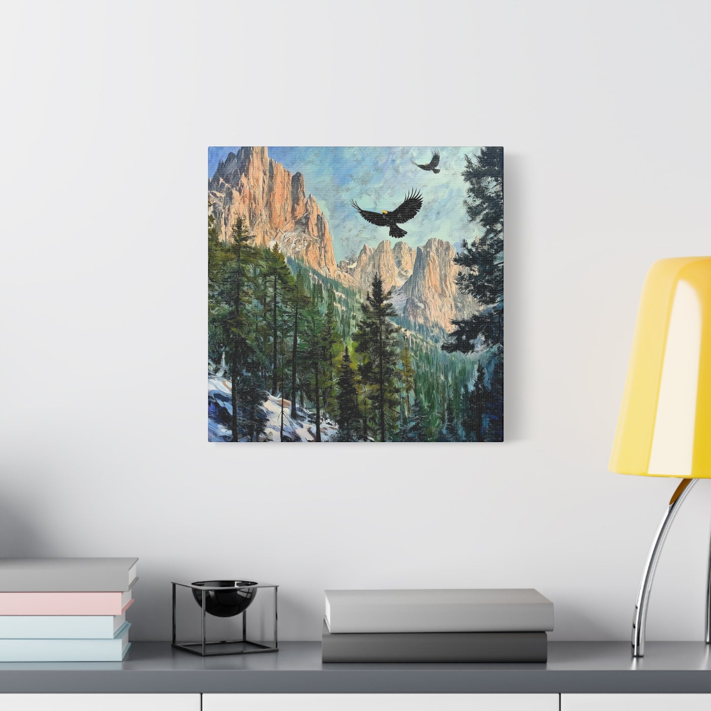 Rocky Mountain Winter Landscape