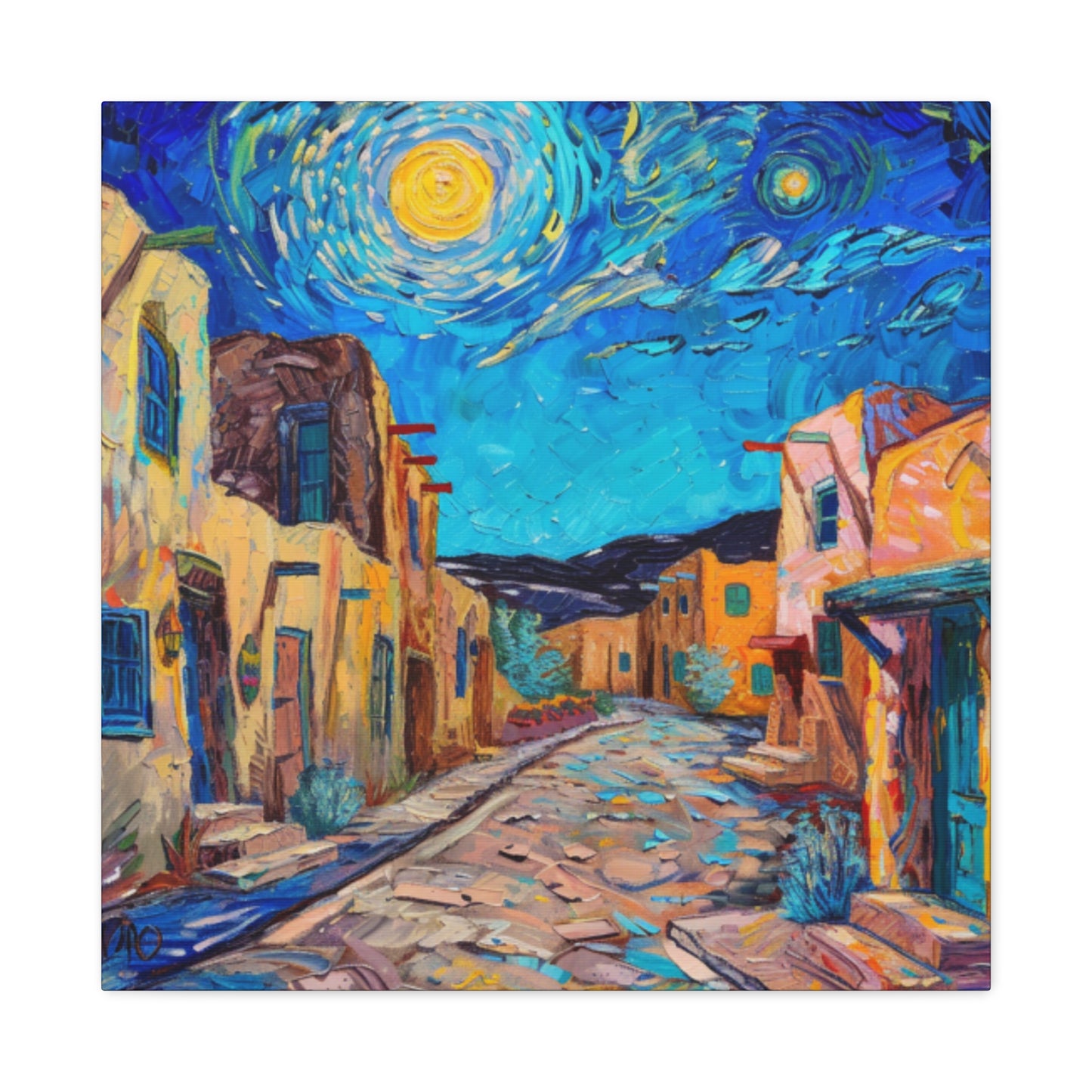 Canvas Wall Art - Taos New Moon Design