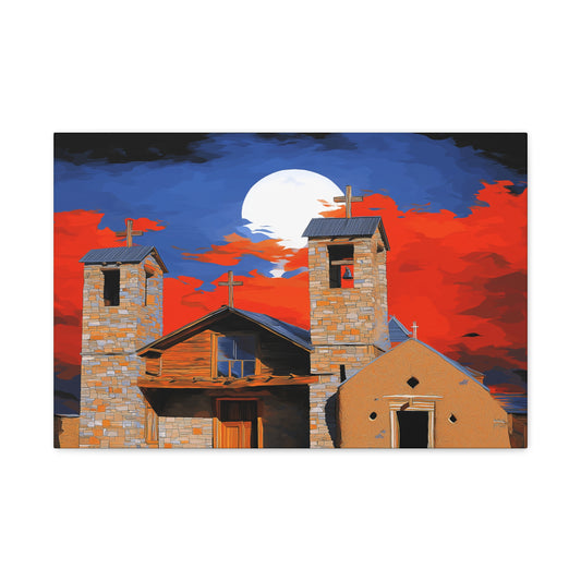 Canvas Print Church of Bold Color 1