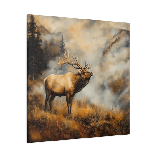 Majestic Elk Canvas Wall Art - Nature Inspired Home Decor