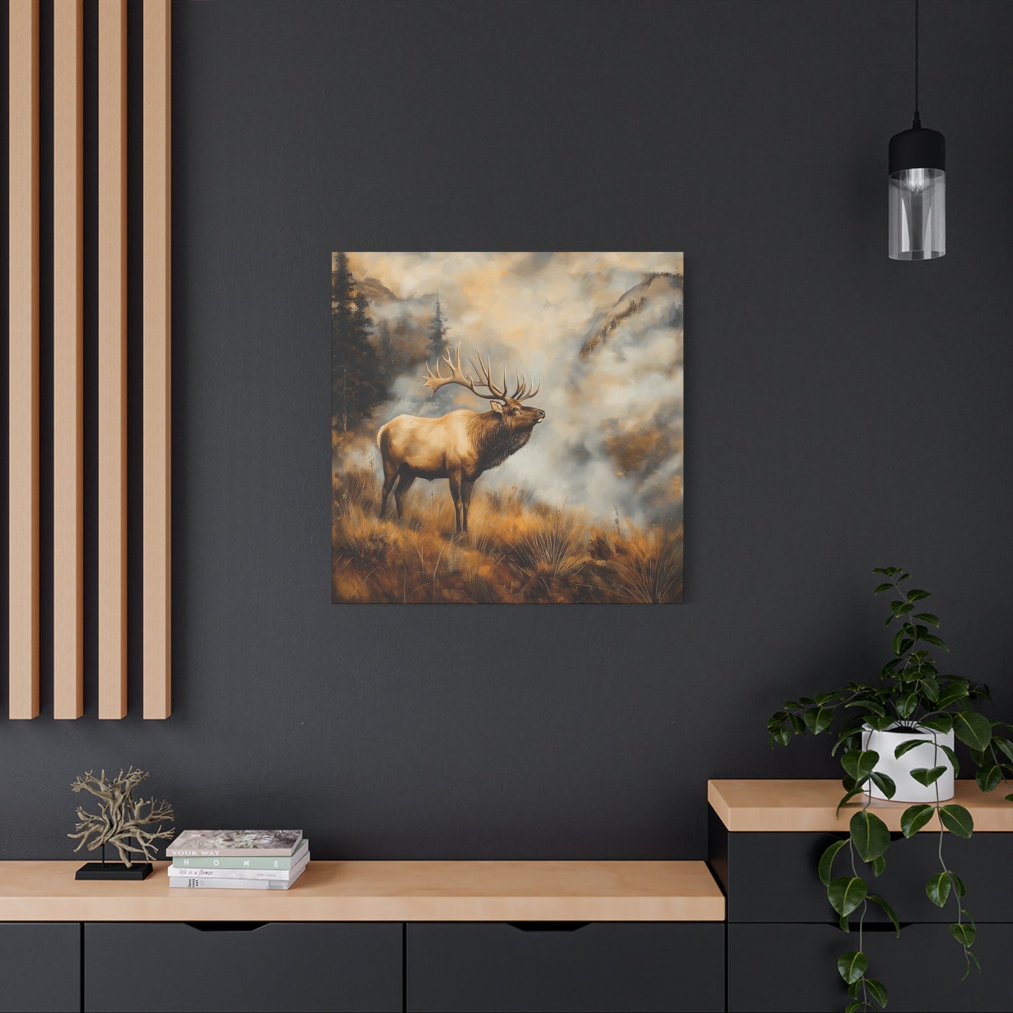 Majestic Elk Canvas Wall Art - Nature Inspired Home Decor