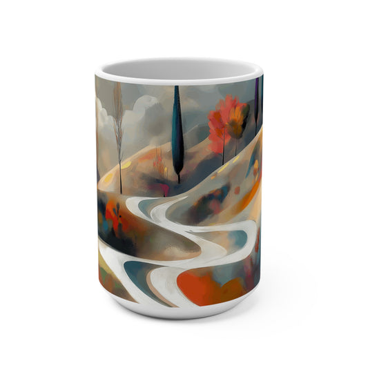 Artistic Landscape 15oz Mug - Perfect Gift for Nature Lovers