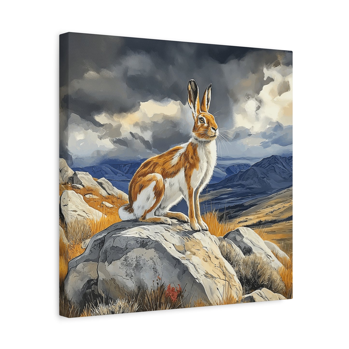 Majestic Mountain Hare Canvas Art - Wall Decor