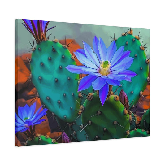 Vibrant Cactus Flower Canvas Art