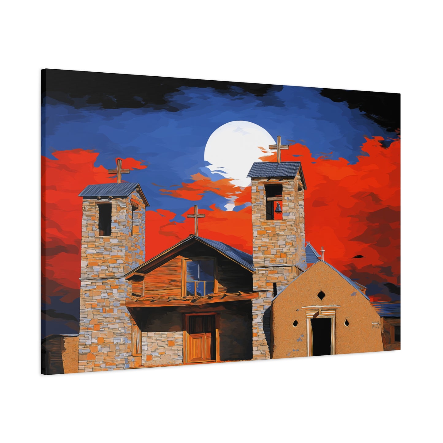 Canvas Print Church of Bold Color 1