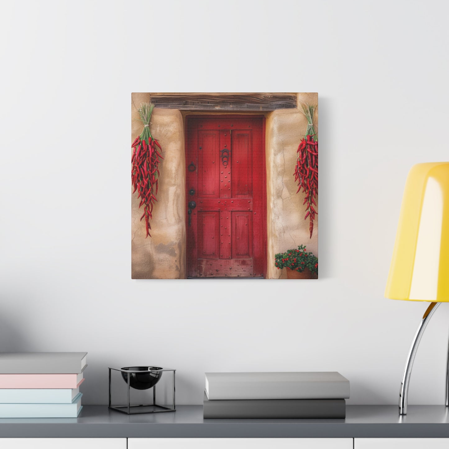 Canvas Wall Art Santa Fe Red Door
