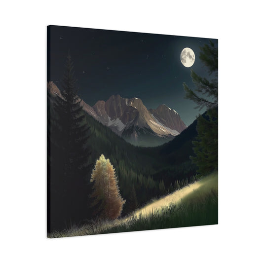 Moon Lit Rockies