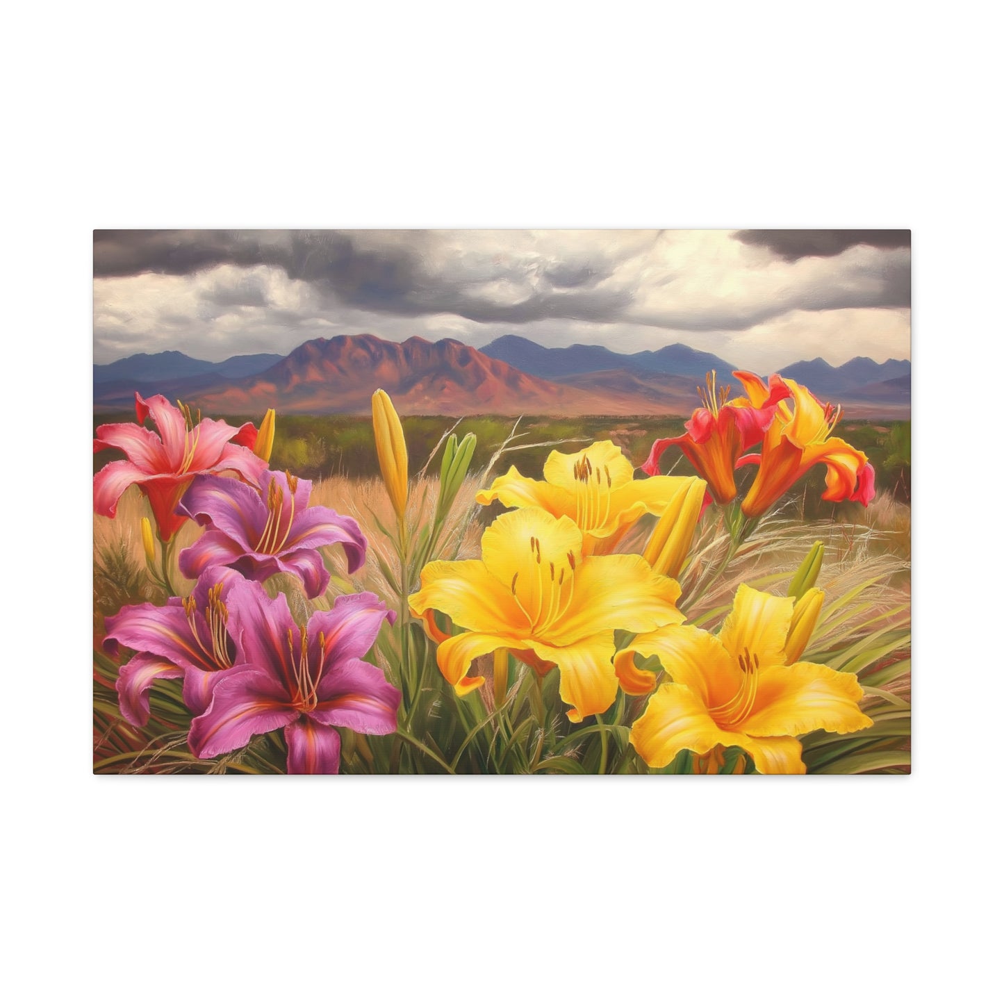 Canvas Print-Day Lillies Santa Fe