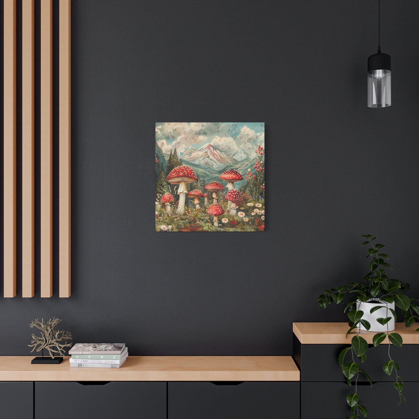 Canvas Print - Rocky Mountain Mushroom Rain