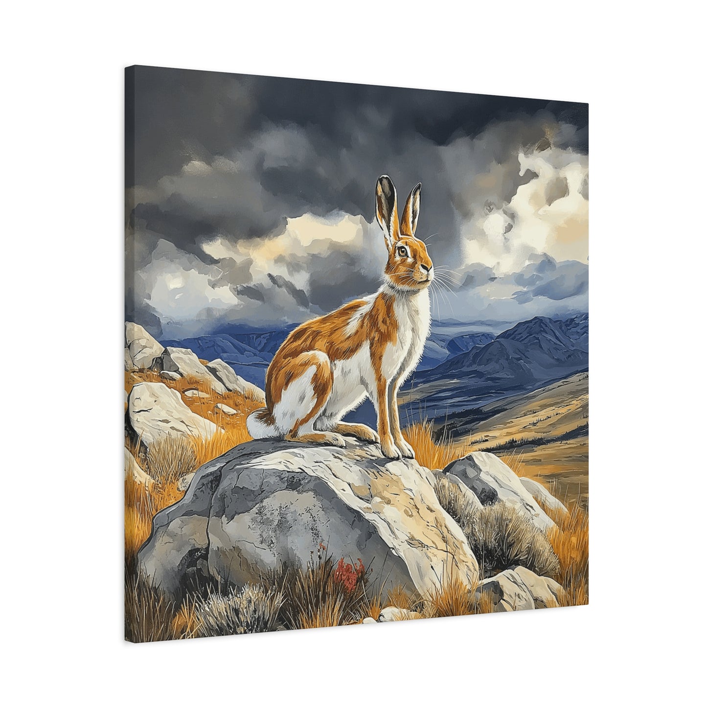 Majestic Mountain Hare Canvas Art - Wall Decor