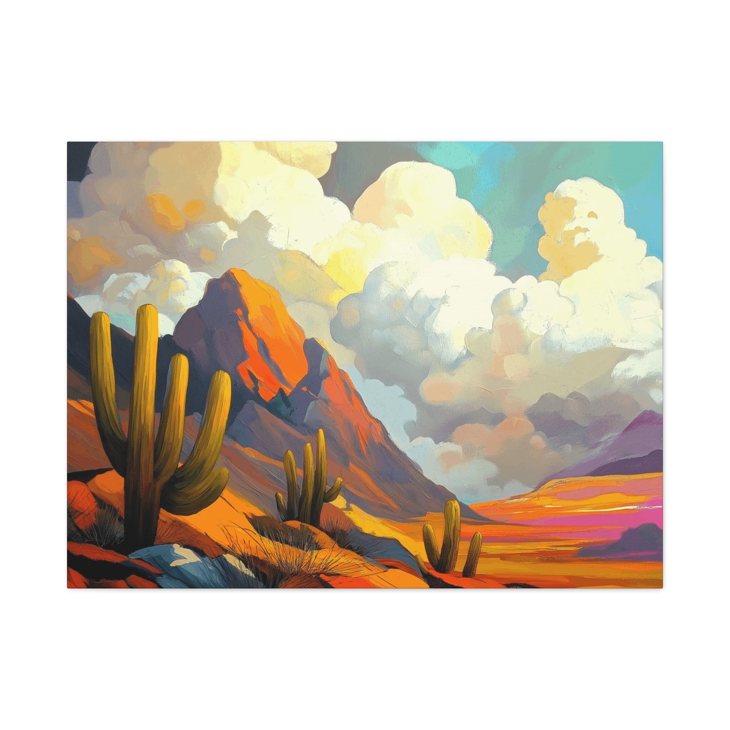 Desert Landscape Matte Canvas Wall Art