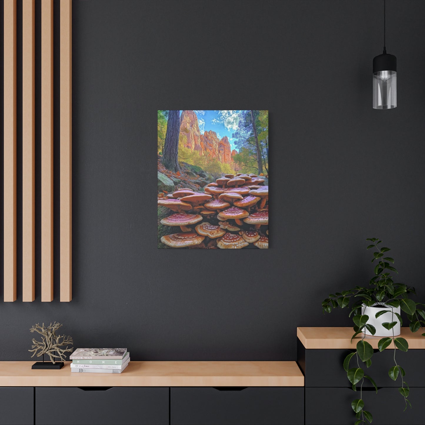 Canvas Print - Forest Mushrooms in the Rockies Two
