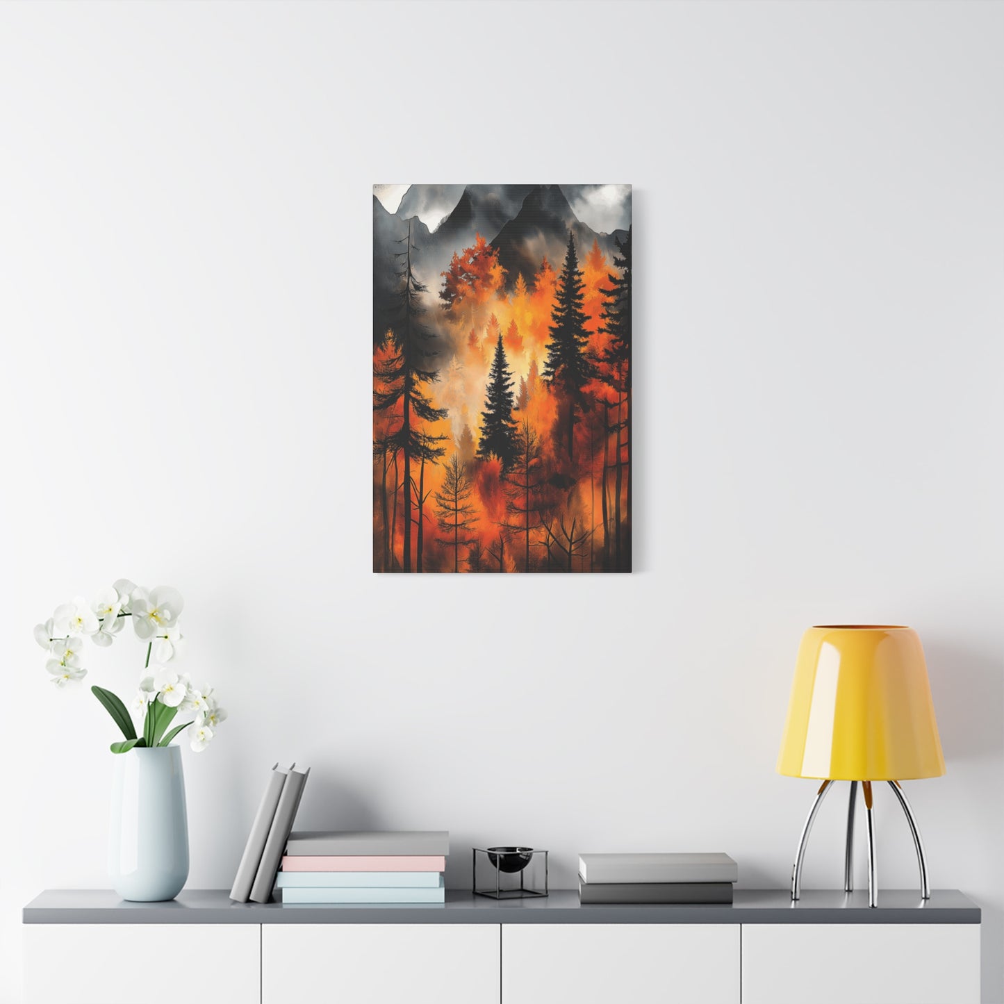 Autumn Forest Wall Art - Matte Stretched Canvas, 1.25" Deep