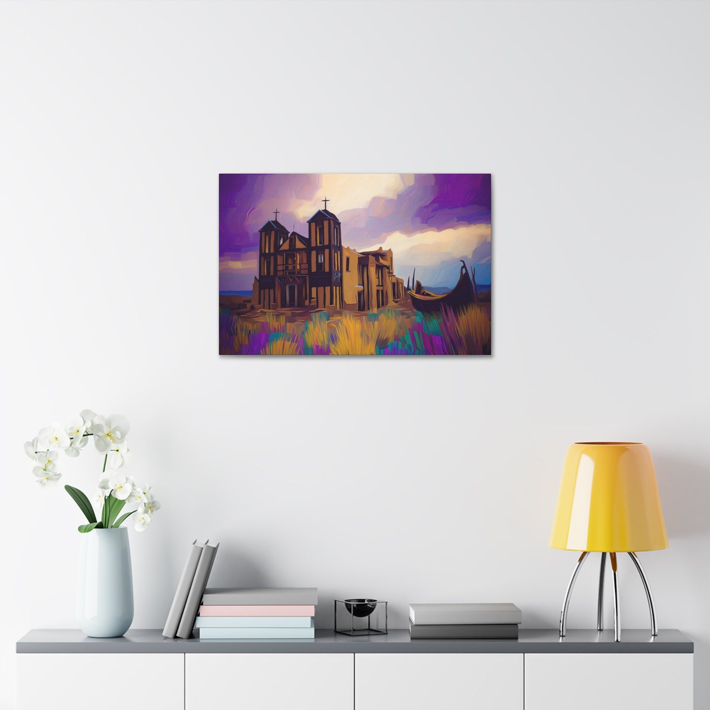 Church in Purple Hue 1.5 inch depth