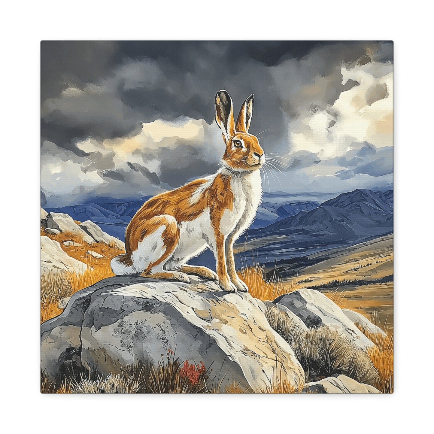 Majestic Mountain Hare Canvas Art - Wall Decor